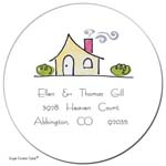 Sugar Cookie Gift Stickers - Yellow House
